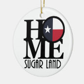 ZUHAUSE Sgar Land Texas Keramik Ornament (Links)