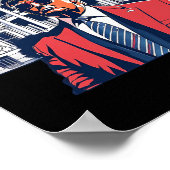 Zuhause Shirt Donald Trump 2024 Poster (Ecke)