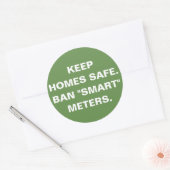 Zuhause-sicher behalten, "Smart"-Aufkleber verbote Runder Aufkleber (Umschlag)