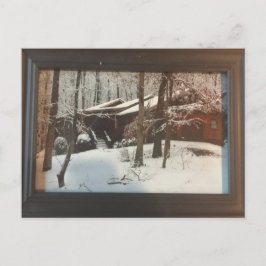 Zuhause-Sicherheit protokollieren Postkarte