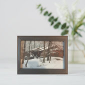 Zuhause-Sicherheit protokollieren Postkarte (Stehend Vorderseite)