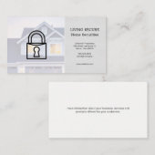 Zuhause-Sicherheit Visitenkarte (Vorne/Hinten)