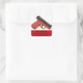 Zuhause-Sicherheitsaufkleber Quadratischer Aufkleber (Tasche)