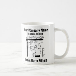 Zuhause-Sicherheitsinstallation und Alarm-Montage Kaffeetasse