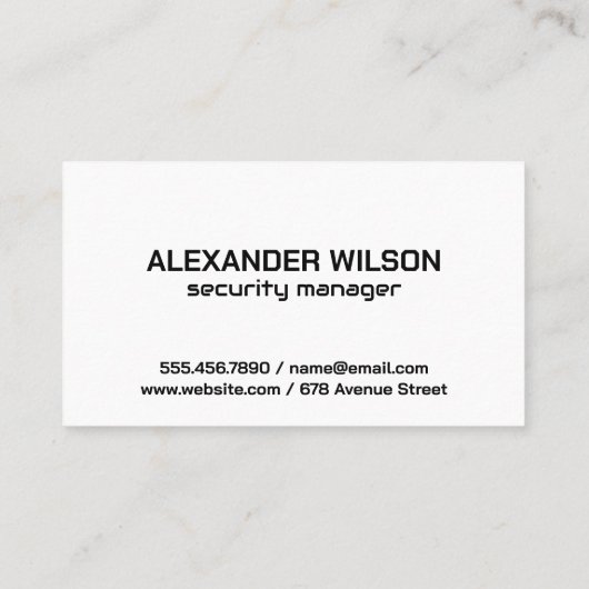 Zuhause-Sicherheitskameras | Cyber Padlock Visitenkarte (Rückseite)