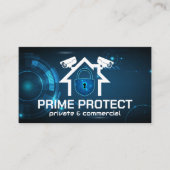 Zuhause-Sicherheitskameras | Cyber Padlock Visitenkarte (Vorderseite)