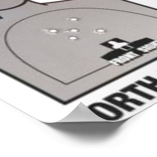 Zuhause-Sicherheitszeichen Poster (Ecke)