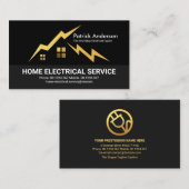 Zuhause-Silhouette Visitenkarte (Vorne/Hinten)