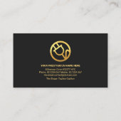 Zuhause-Silhouette Visitenkarte (Rückseite)