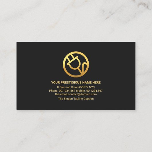 Zuhause-Silhouette Visitenkarte (Rückseite)