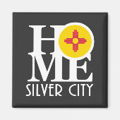 ZUHAUSE Silver City Magnet (Vorne)