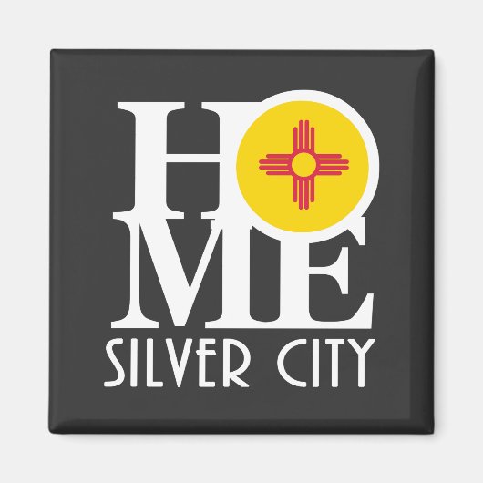 ZUHAUSE Silver City Magnet (Vorne)