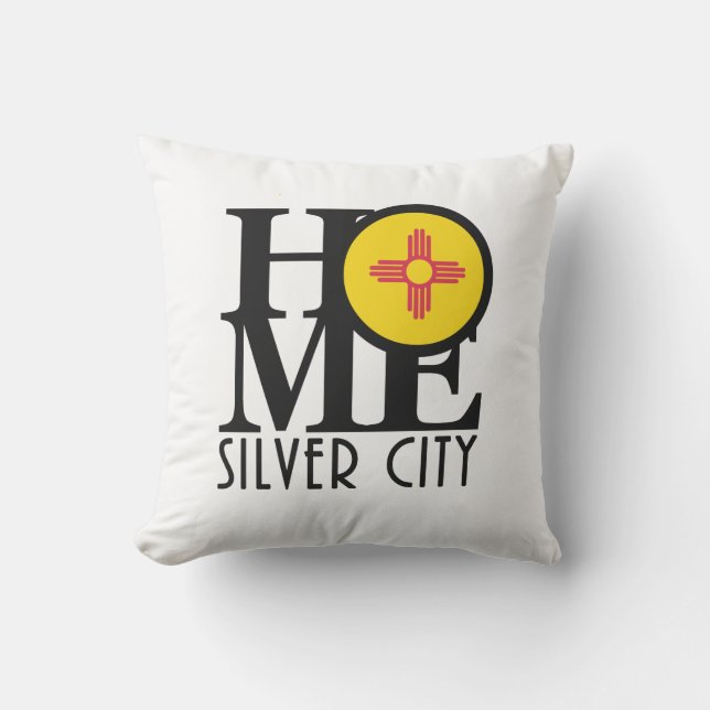 ZUHAUSE Silver City New Mexico Kissen (Vorderseite)