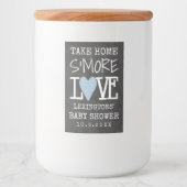 Zuhause S'More Liebe Baby Duschkabine schauen Lebensmitteletikett (Vorderseite)