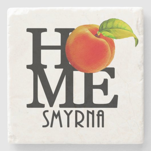 ZUHAUSE Smyrna Georgia Steinuntersetzer (Vorderseite)