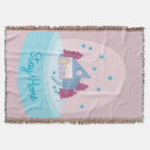 Zuhause Snow Globe bleibe Hearts Decke (Vorderseite)