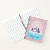 Zuhause Snow Globe bleibe Hearts Notizblock (Innenseite)