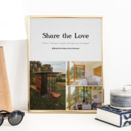 Zuhause Social Media Sign Poster