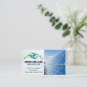 Zuhause Solar Panels | Sun Energy Tech Visitenkarte (Stehend Vorderseite)