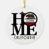 ZUHAUSE Solvang California Keramik Ornament (Vorne)