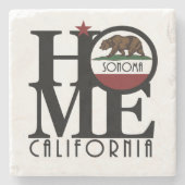 ZUHAUSE SonomaCalifornia Steinuntersetzer (Vorderseite)