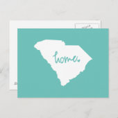 Zuhause South Carolina benutzerdefinierte Farbe Postkarte (Vorne/Hinten)