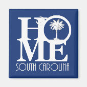 ZUHAUSE South Carolina Magnet (Vorne)