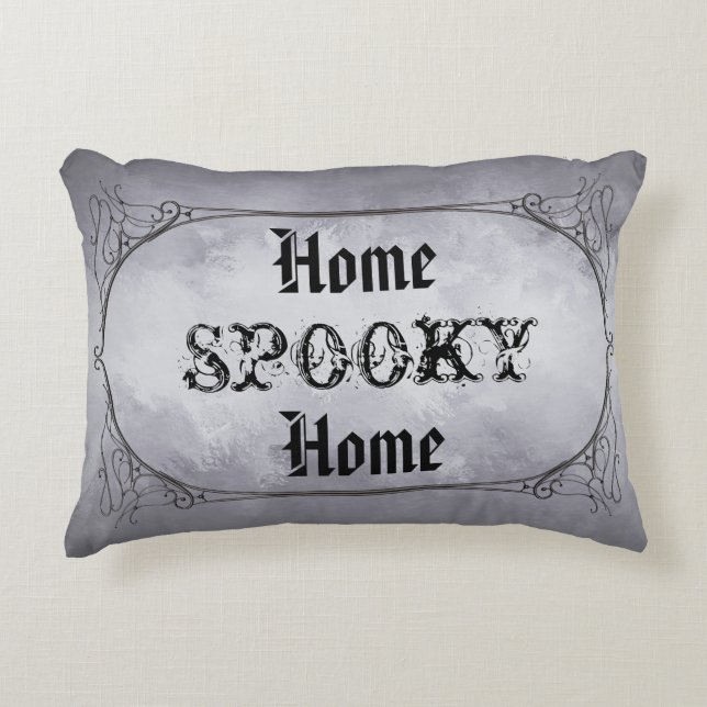 Zuhause Spooky Zuhause Accent Pillow 16 Zoll x 12  Zierkissen (Vorderseite)