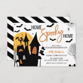 Zuhause Spooky Zuhause Halloween Housewarming Part Einladung (Vorne/Hinten)