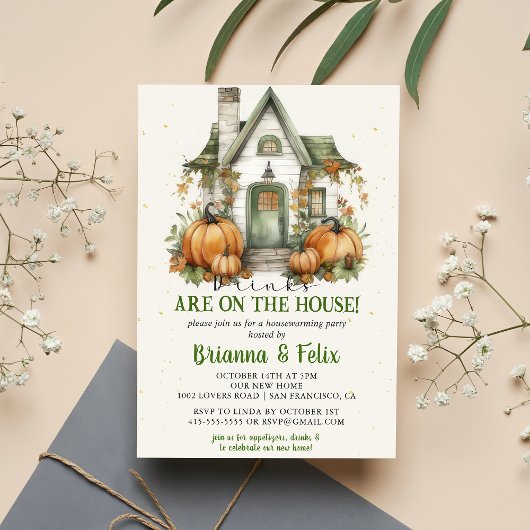 Zuhause Spooky Zuhause-Halloween-Party Einladung