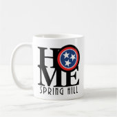 ZUHAUSE Spring Hill Tennessee 11oz Kaffeetasse (Links)
