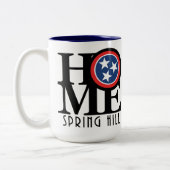 ZUHAUSE Spring Hill Tennessee 15oz Zweifarbige Tasse (Links)