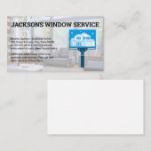 Zuhause Squeegee-Logo | Window Services Visitenkarte (Vorne/Hinten)