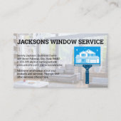 Zuhause Squeegee-Logo | Window Services Visitenkarte (Vorderseite)