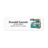 Zuhause Staat Florida Retro Farbadresse (Vorne)