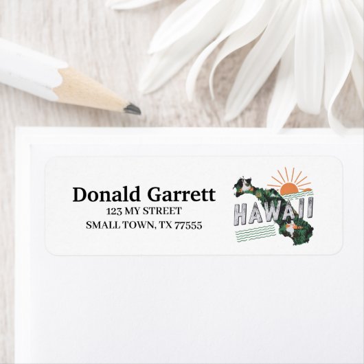 Zuhause Staat Hawaii Retro Farbadresse (Insitu)