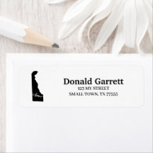 Zuhause Staat Kontur Heart Delaware Anschrift