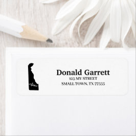 Zuhause Staat Kontur Heart Delaware Anschrift