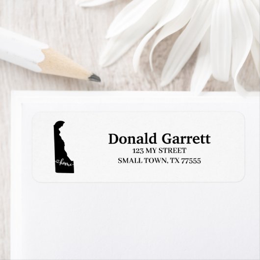 Zuhause Staat Kontur Heart Delaware Anschrift (Insitu)