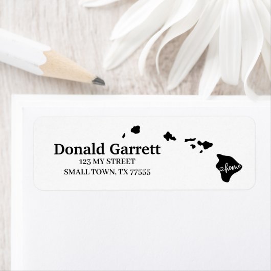 Zuhause Staat Kontur Heart Hawaii Adresse (Insitu)