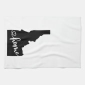 Zuhause Staat Kontur Heart Idaho Geschirrtuch (Horizontal)