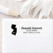 Zuhause Staat Kontur Heart New Jersey-Adresse (Insitu)