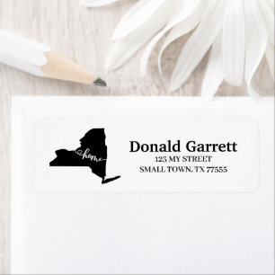 Zuhause Staat Kontur Heart New York Adresse