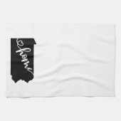 Zuhause Staat Kontur Heart Pennsylvania Geschirrtuch (Horizontal)