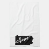 Zuhause Staat Kontur Heart Pennsylvania Geschirrtuch (Vertikal)