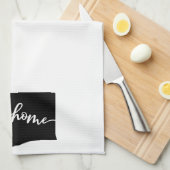 Zuhause Staat Kontur Heart Washington Geschirrtuch (Viertel Falte)