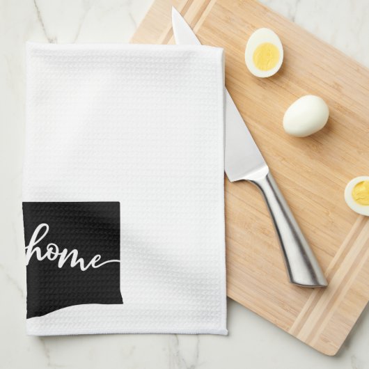 Zuhause Staat Kontur Heart Washington Geschirrtuch (Viertel Falte)