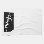 Zuhause Staat Kontur Herz Kansas Küche Handtuch (Horizontal)