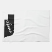 Zuhause Staat Kontur Herz Nebraska Küchentuch (Horizontal)