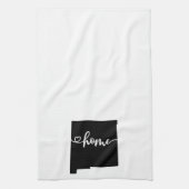 Zuhause Staat Kontur Herz New Mexico Geschirrtuch (Vertikal)